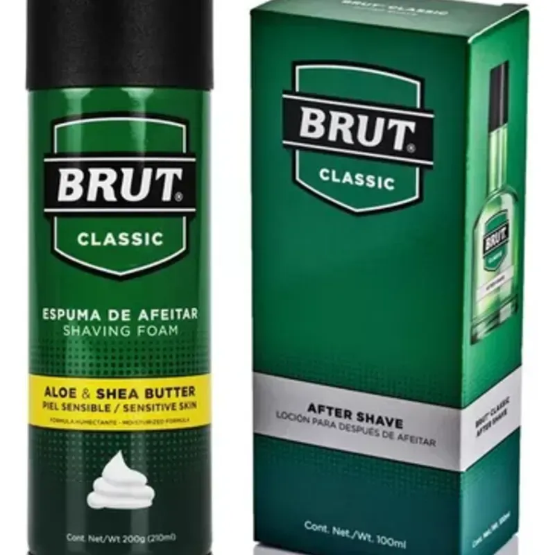 ESPUMA Y AFTER SHAVE BRUT 