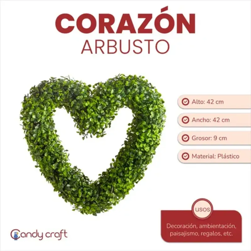 Follaje en forma de corazón 