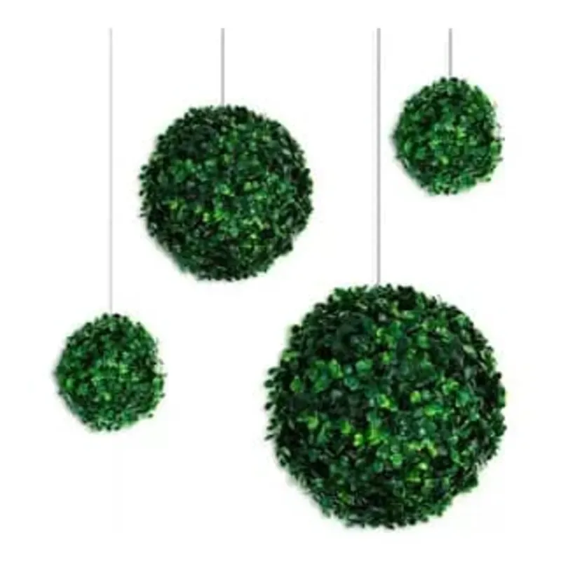 Follaje plástico decoracion bola