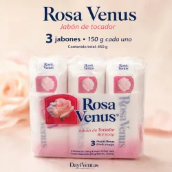 JABON ROSA DE VENUS PACK(3*150g)