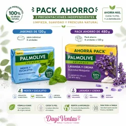 PACK  4 JABONES PALMOLIVE 120g