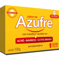 JABÓN DE AZUFRE LANOLINA GRISI 100G, AMARILLO