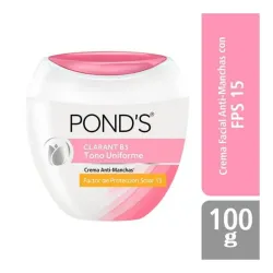 CREMA POND'S ACLARANTE PROTECCIÓN SOLAR 100GR