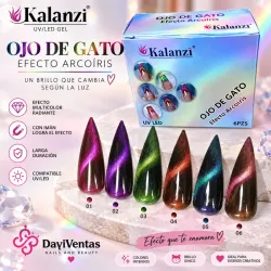 ESMALTE OJO DE GATO ARCOIRIS KALANZI 10ml