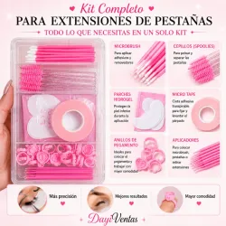 KIT CON UTENSILIOS PARA PESTAÑAS