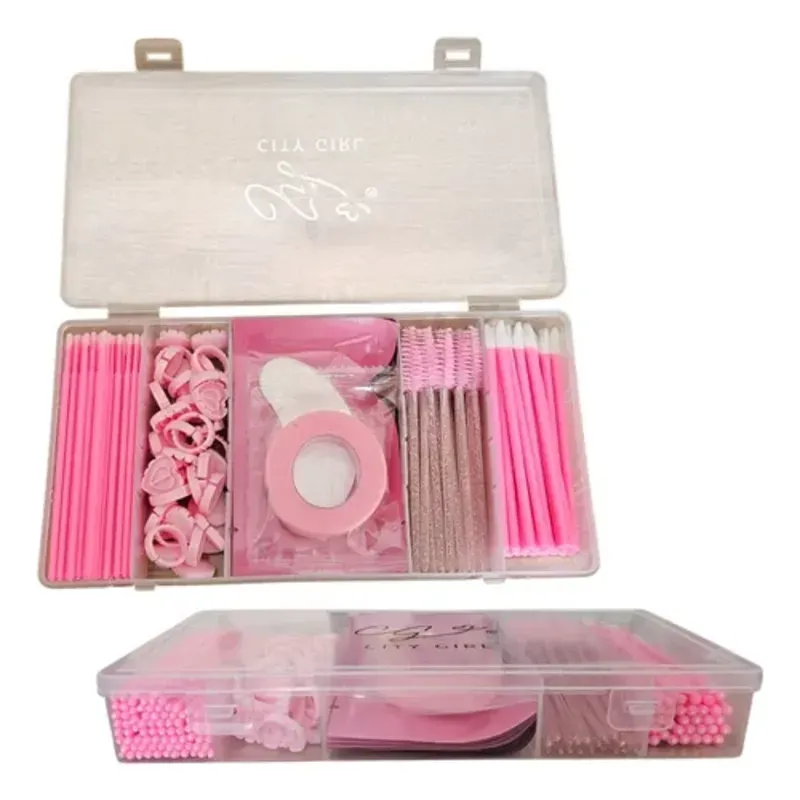 KIT CON UTENSILIOS PARA PESTAÑAS 