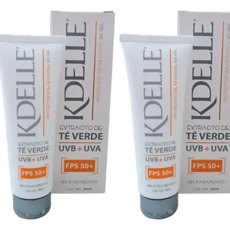 PROTECTOR SOLAR KDELLE FPS50+ CON EXTRACTO DE TÉ VERDE 50ML