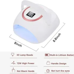 LÁMPARA RECARGABLE 72w