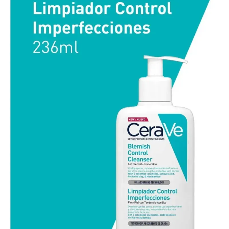 LIMPIADOR CERAVE CONTROL IMPERFECCIONES 