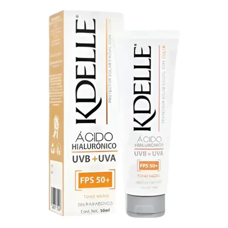 PROTECTOR SOLAR KDELLE FPS50+ CON ÁCIDO HIALURÓNICO 50ML