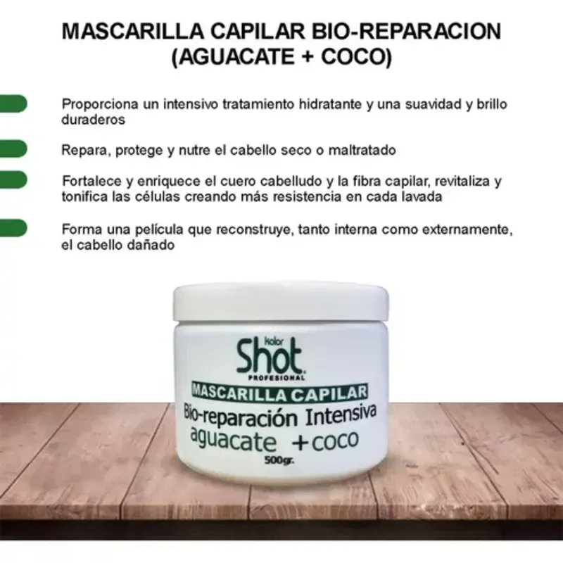 MASCARILLA CAPILAR AGUACATE +COCO 500ML