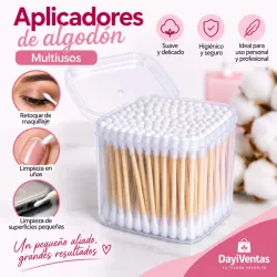 APLICADORES CON  ALGODON