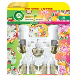 PAQUETE FAMILIAR AIR WICK 2 EQUIPOS Y 7 REPUESTOS 