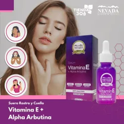 NEVADA SUERO FACIAL VITAMINA E + ALPHA ARBUTIN ANTI-MANCHAS X 30ML