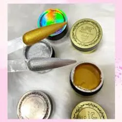 Paintingel metal dorado y plateado