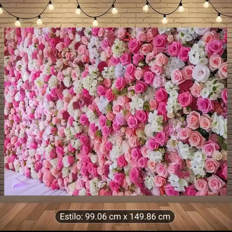 Paño imitación arreglo floral 1x1.5