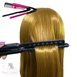 PEINE DE CARBÓN PARA PLANCHAR CABELLO