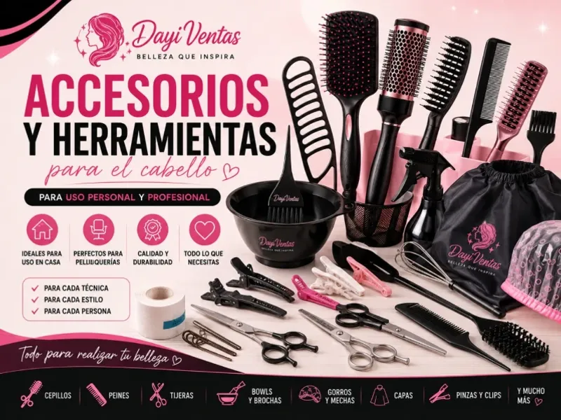 HERRAMIENTAS Y ACCESORIOS CAPILARES