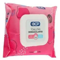 TOALLITAS DESMAQUILLANTES AGUA DE ROSAS +AGUA MICELAR 48U