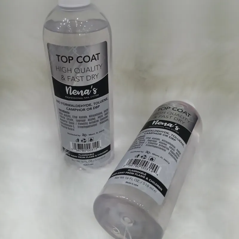 Pomo de top coat natural NENA 16onz