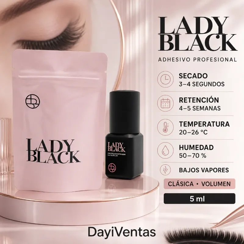 ADHESIVO LADY BLACK