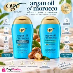 SHAMPOO Y ACONDICIONADOR  ARGAN OIL Y MOROCOCO 88.7ml