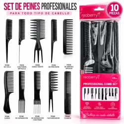 KIT DE 10 PEINES PROFESIONALES 