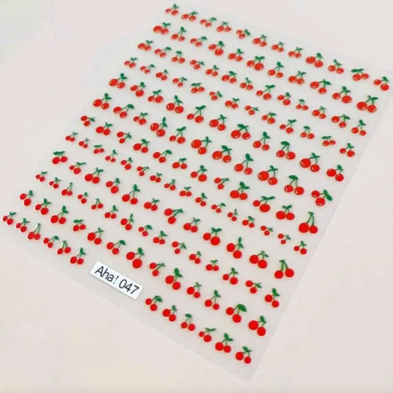 Stiker cerezas 3D