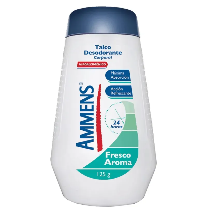 TALCO DESODORANTE CORPORAL AMMENS HIPOALERGÉNICO 125 G