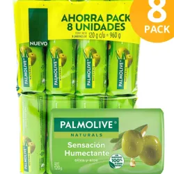 ESTUCHE DE 8 JABONES PALMOLIVE 120G 