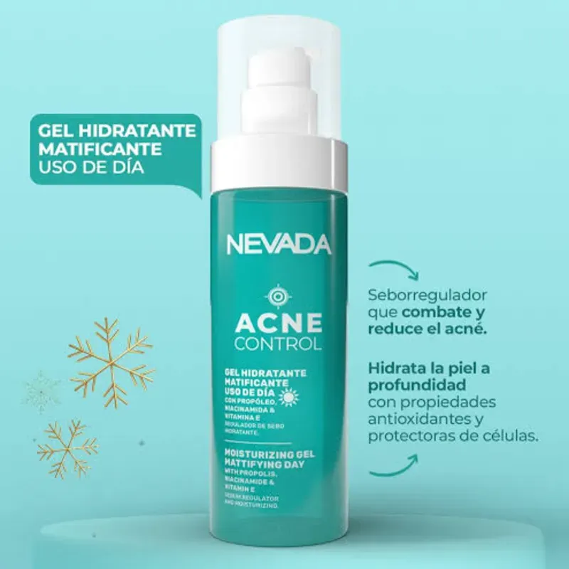 GEL HIDRATANTE MATIFICANTE CONTROL ACNE NEVADA 11L
