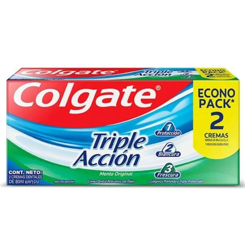 PASTA COLGATE TRIPLE ACCIÓN 80ML