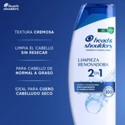 SHAMPOO HEARD SHOULDER LIMPIEZA RENOVADORA 2 EN 1