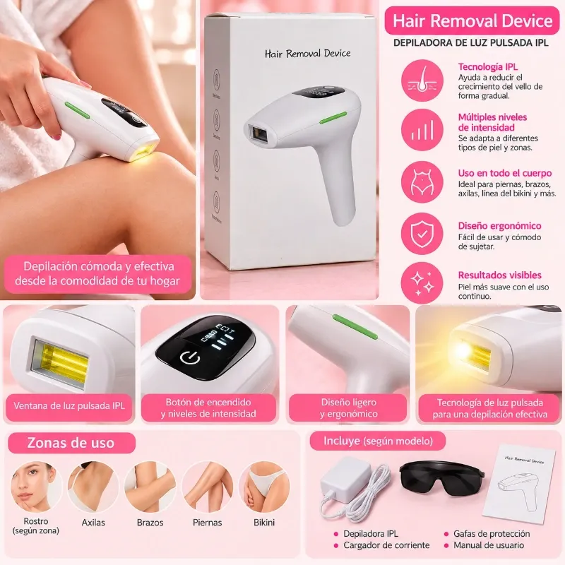 Depiladora IPL Tipo Pistola