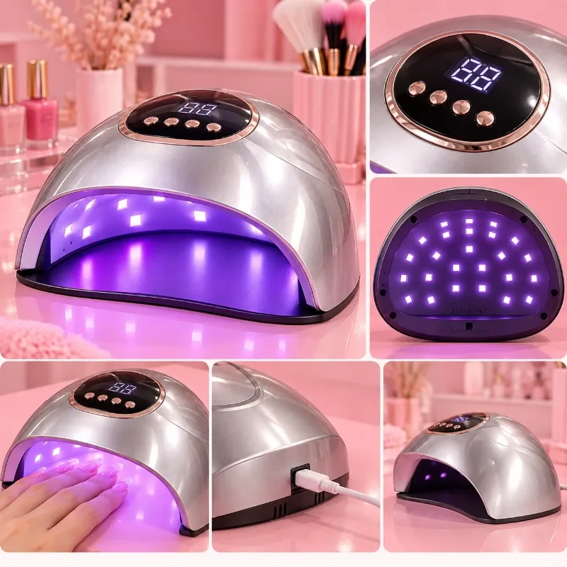 Lámpara de Uñas Recargable OBP-801 de 168W