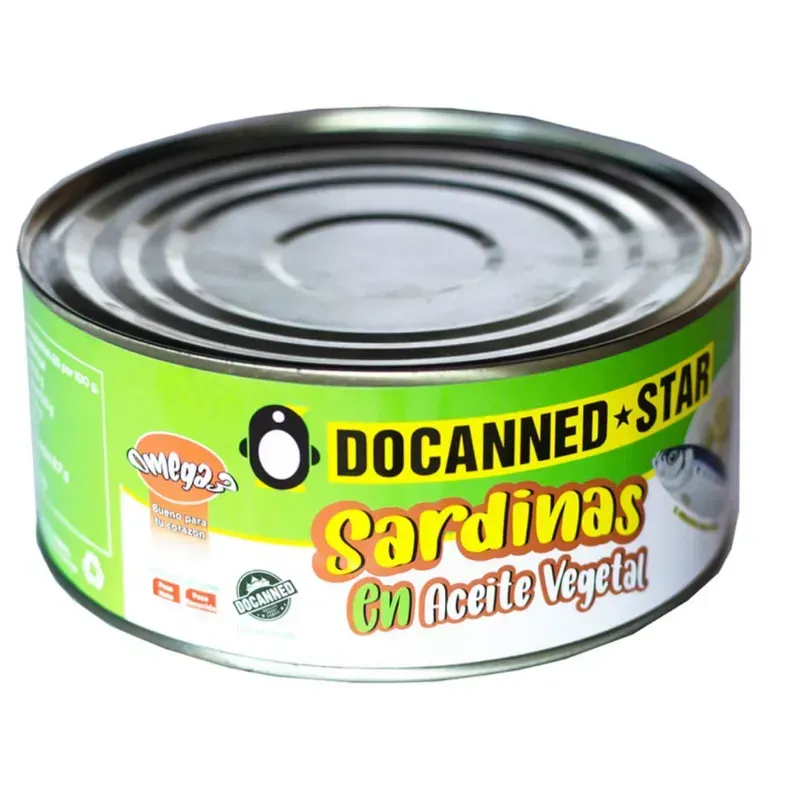 Lata de Sardinas en Aceite Vegetal 