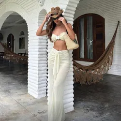 bikini 3 pieza amarillo claro Pantaloneta
