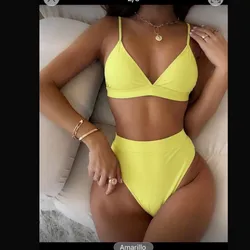 Bikini alto Amarillo