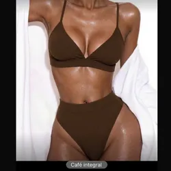 Bikini alto carmelita