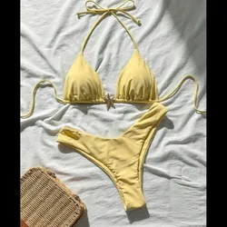 Bikini amarillo con estrellita