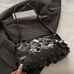 Bolso de lentejuelas negro