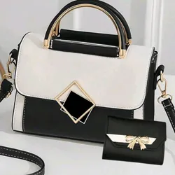 Bolso elegante blanco y negro