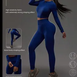 Conjunto azul oscuro mangas largas