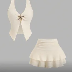 Conjunto beige con estrella