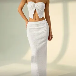 Conjunto blanco top badeau