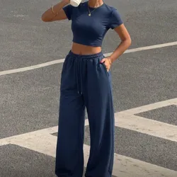Conjunto casual azul oscuro