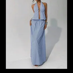 Conjunto de raya azul