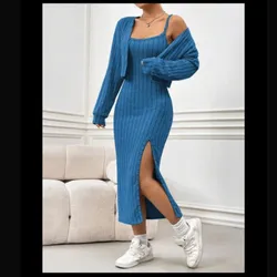 Conjunto de vestido con abrigo