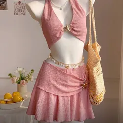 Conjunto rosa y dos estrellas