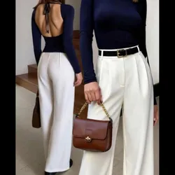 Set de top espalda abierta y pantalón